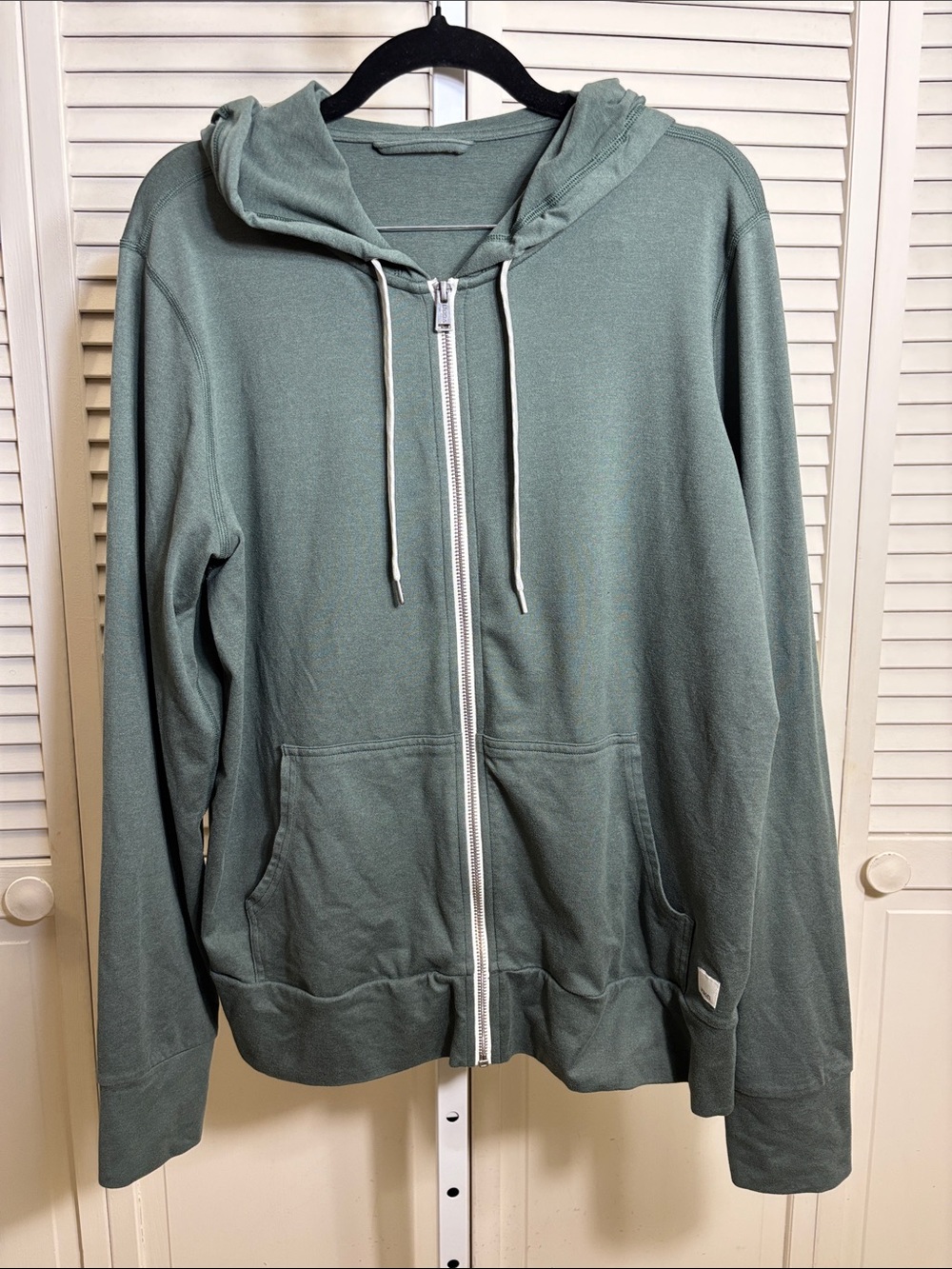 Vuori Women's Halo Modern Full-Zip Hoodie Lake Heather XXL
